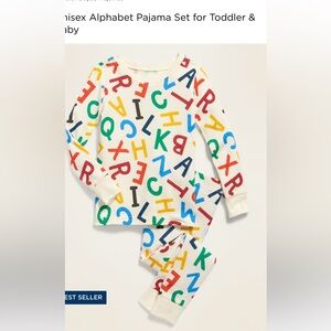 Unisex ALPHABET Pajamas NWT